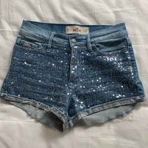 Hollister Sequin Jean Shorts